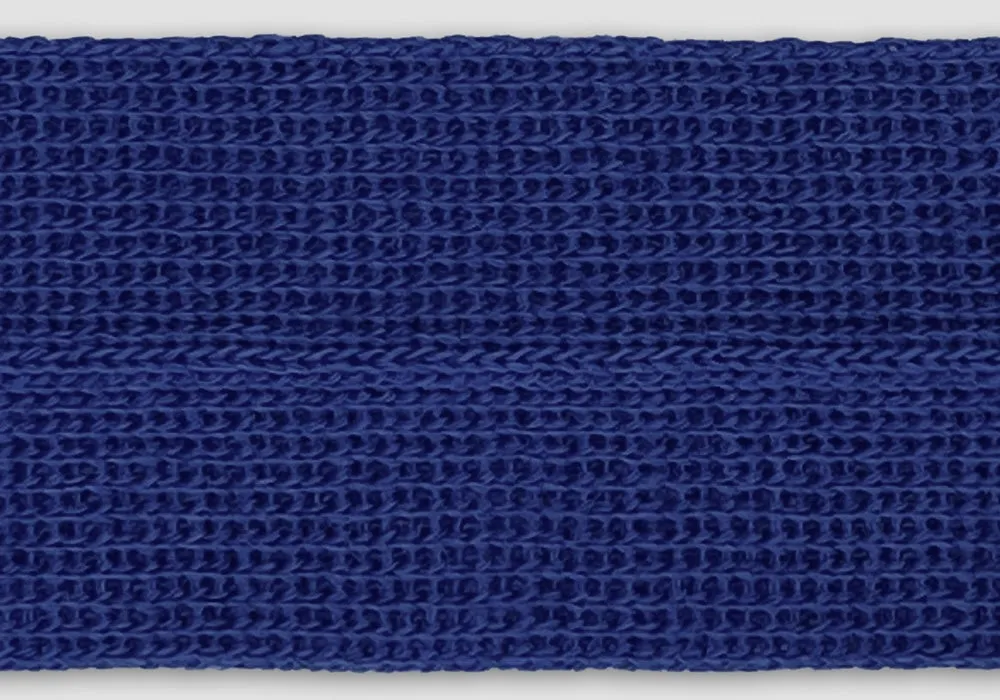 1 3/8" Royal Blue Fold-Over Wool Trim (Made in Japan)