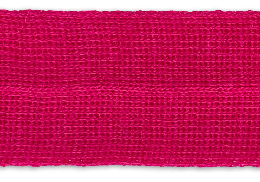 1 3/8" Vivid French Pink Fold-Over Wool Trim (Made in Japan)