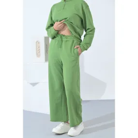 100% Supima Cotton Winter Tide Track Pants Parrot Green