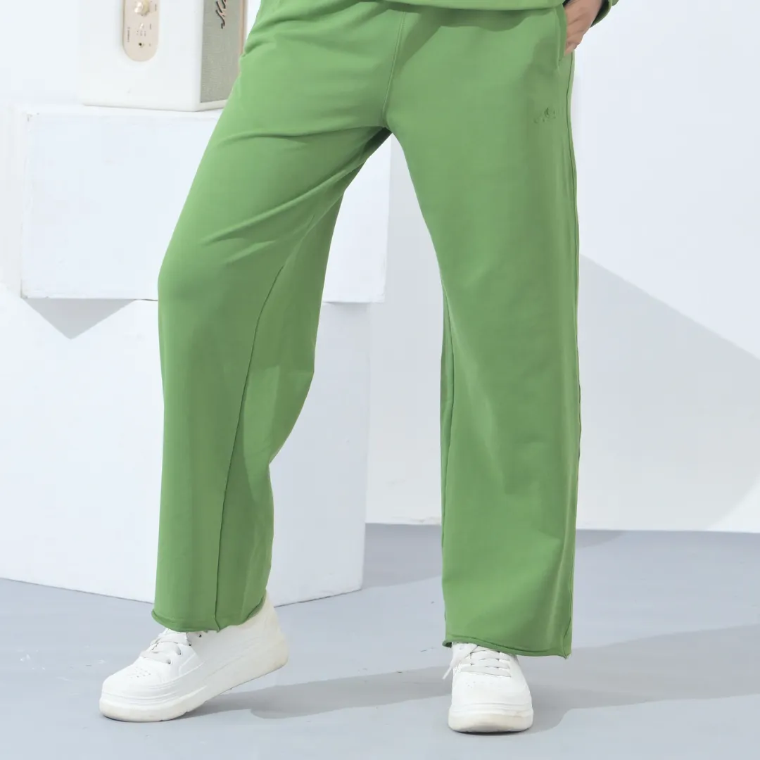 100% Supima Cotton Winter Tide Track Pants Parrot Green