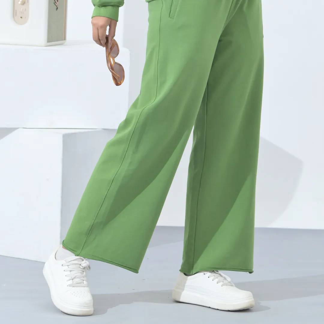 100% Supima Cotton Winter Tide Track Pants Parrot Green