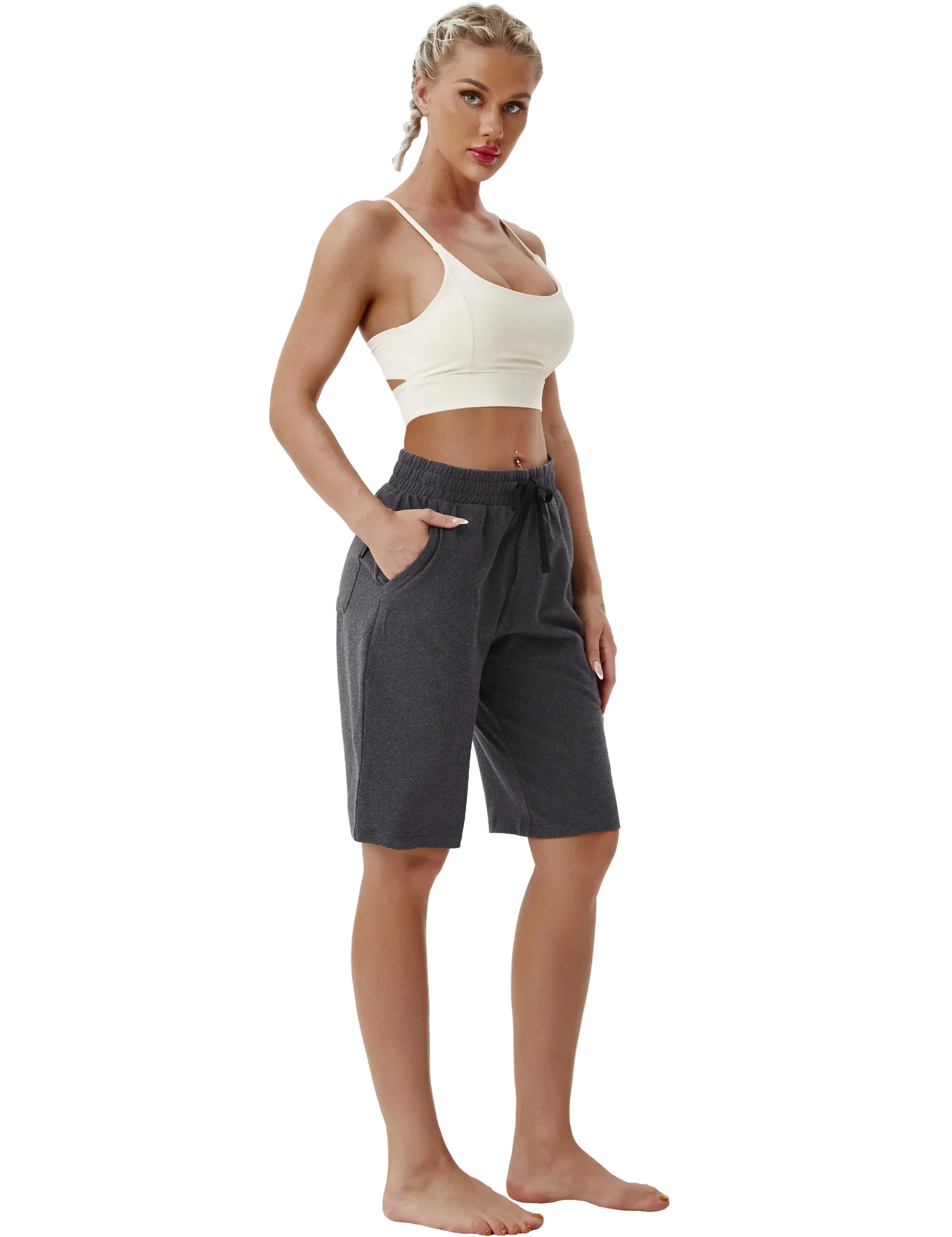 10" Joggers Shorts heathercharcoal_Running