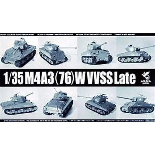 1/35 M4A3(76)W VVSS Late Plastic Model Kit