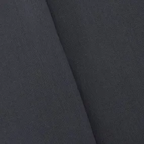 2 3/8 YD PC--Midnight Navy Blue Wool Blend Twill Suiting Fabric