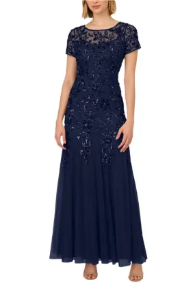 Adrianna Papell AP1E208349 Long Beaded Formal Dress