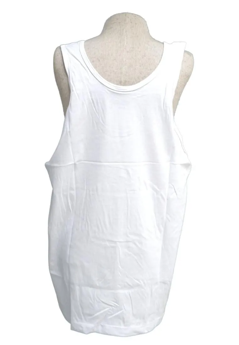 Body Basic Sando - Plain White Size