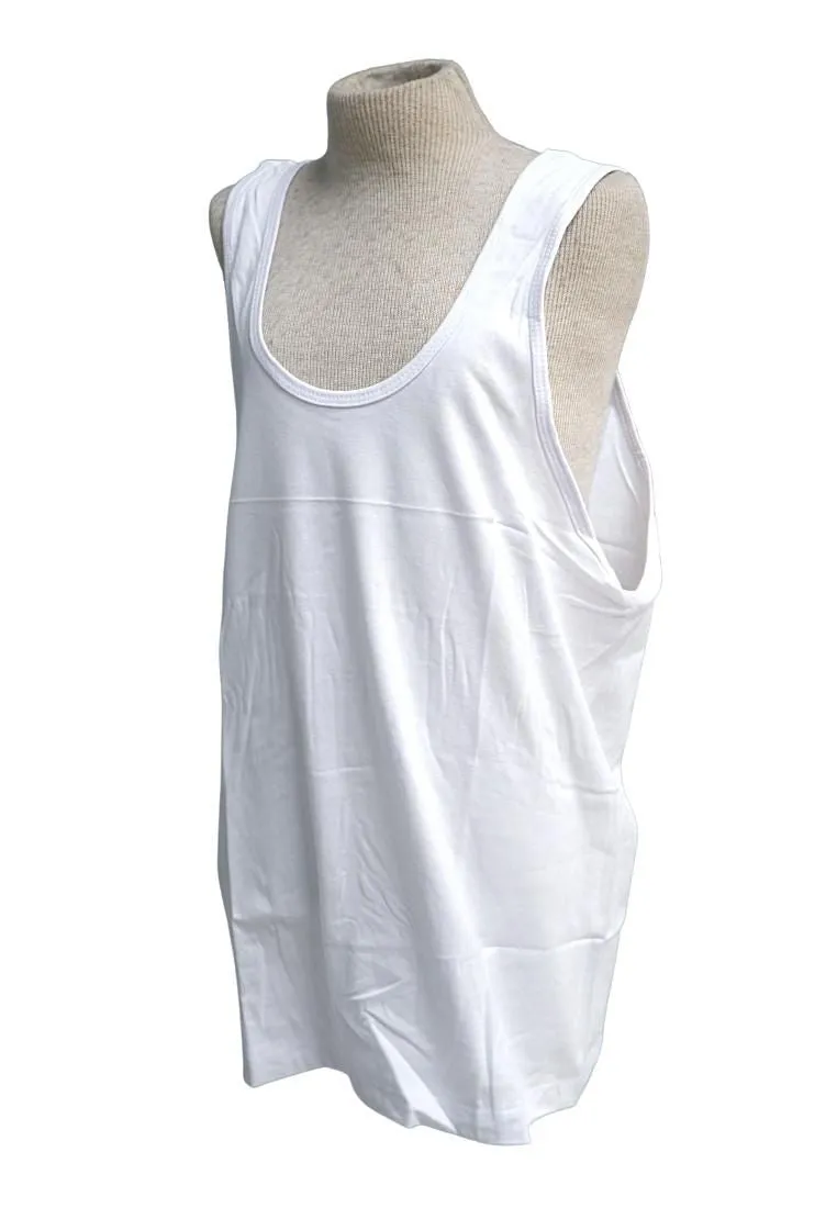 Body Basic Sando - Plain White Size