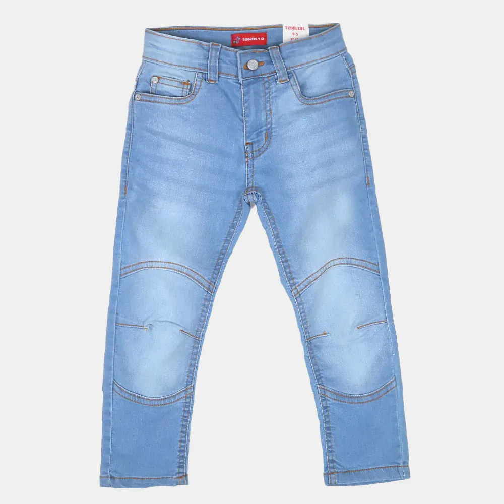 Boys Pant Denim Cut & Sew - Ice Blue