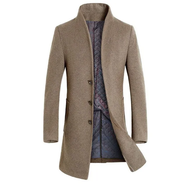 Classical Men's Woolen Coat