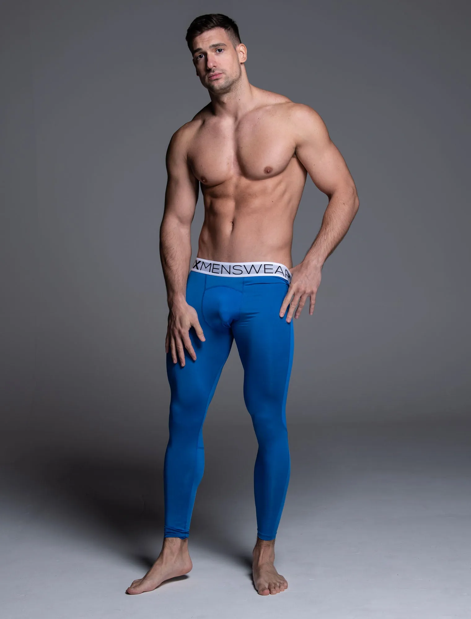 Compression Leggings - Cobalt