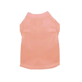 Cotton Poly Blend Tee Shirt in Peach