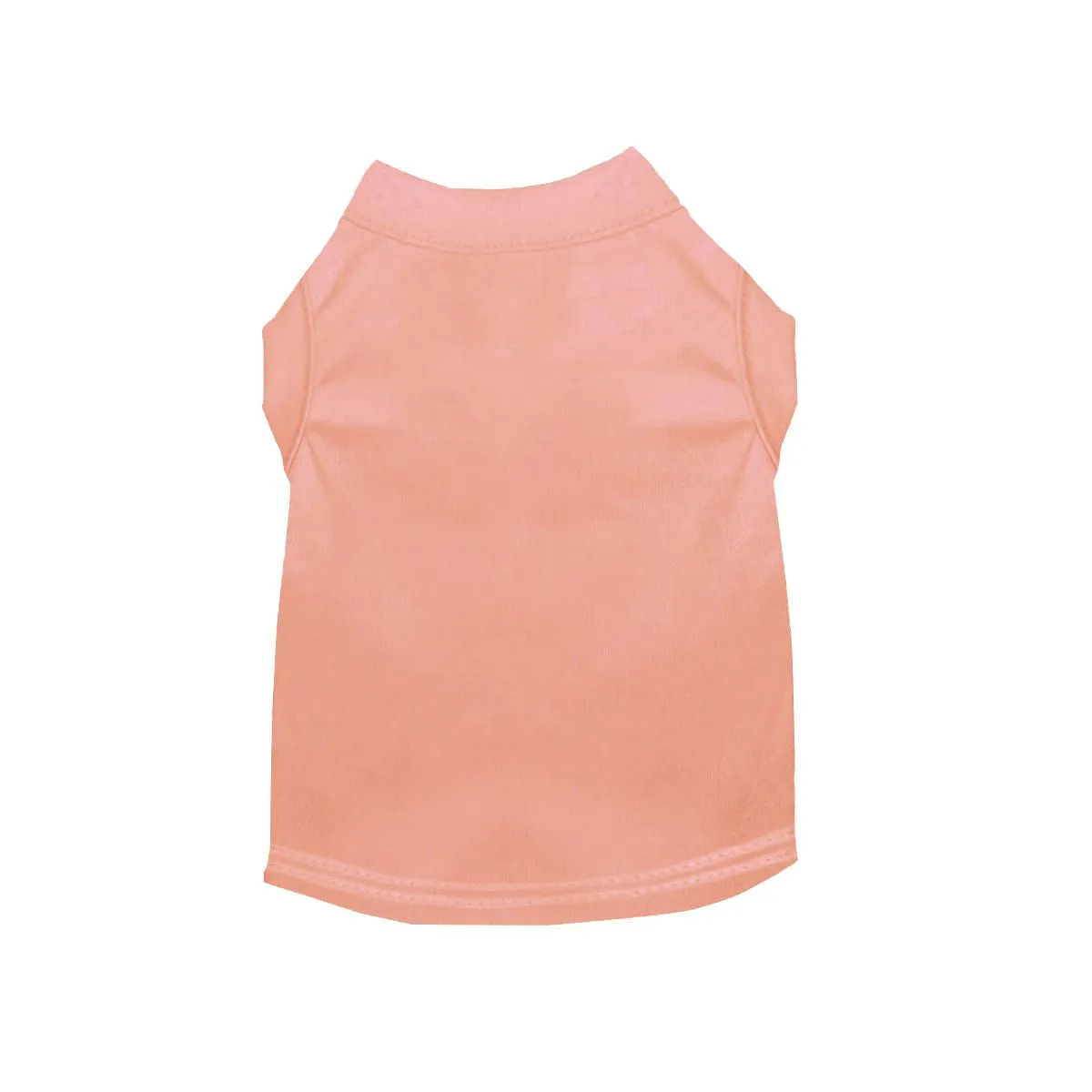 Cotton Poly Blend Tee Shirt in Peach