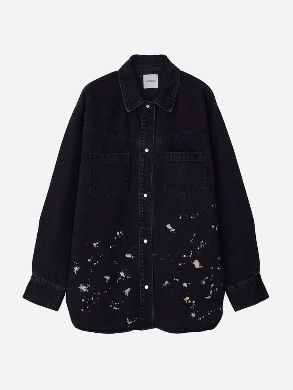 DENIM DISCHARGE PRINTHING SHIRTS