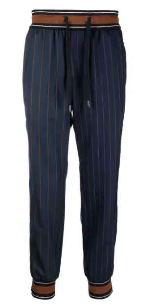 DOLCE & GABBANA - pinstripe-print track pants