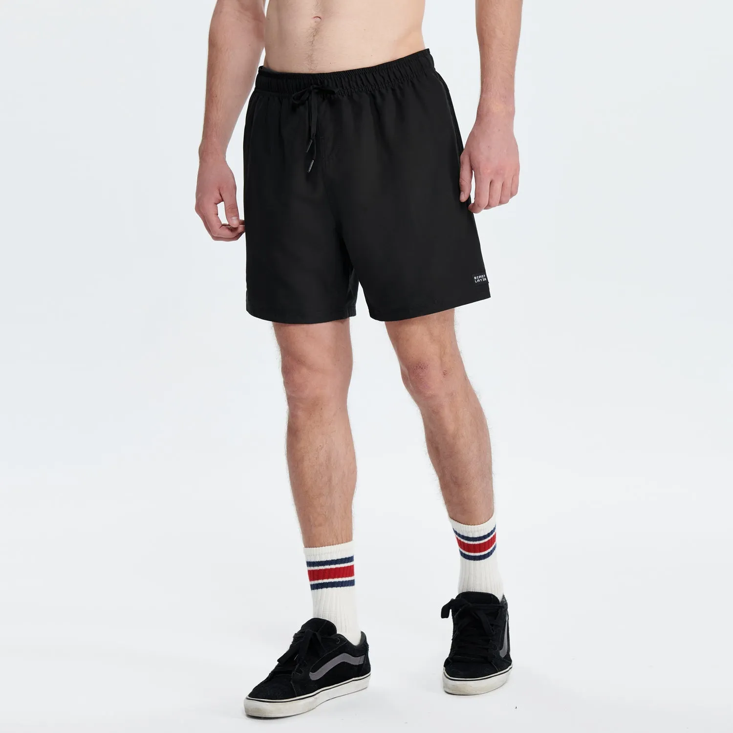 Essential Amph Mountain & Sea Volley Shorts 17" - Black