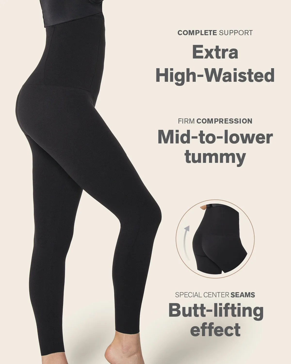 Extra High Waisted Firm Compression Legging