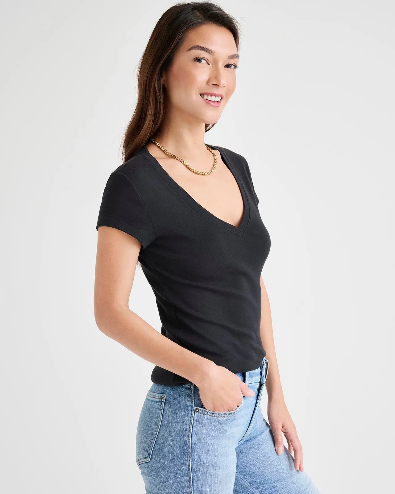 Faye V-Neck Tee