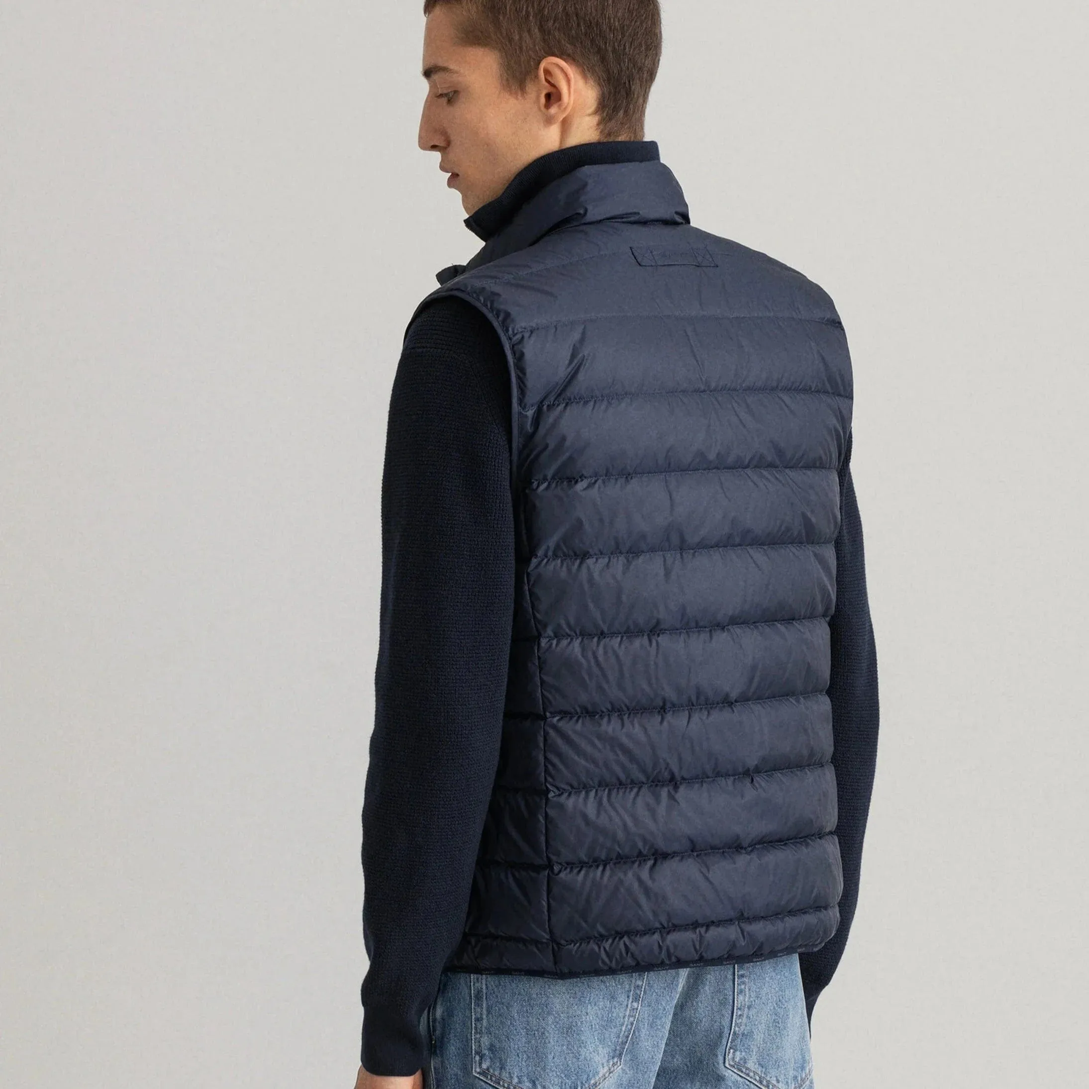 GANT Light Down Gilet Evening Blue