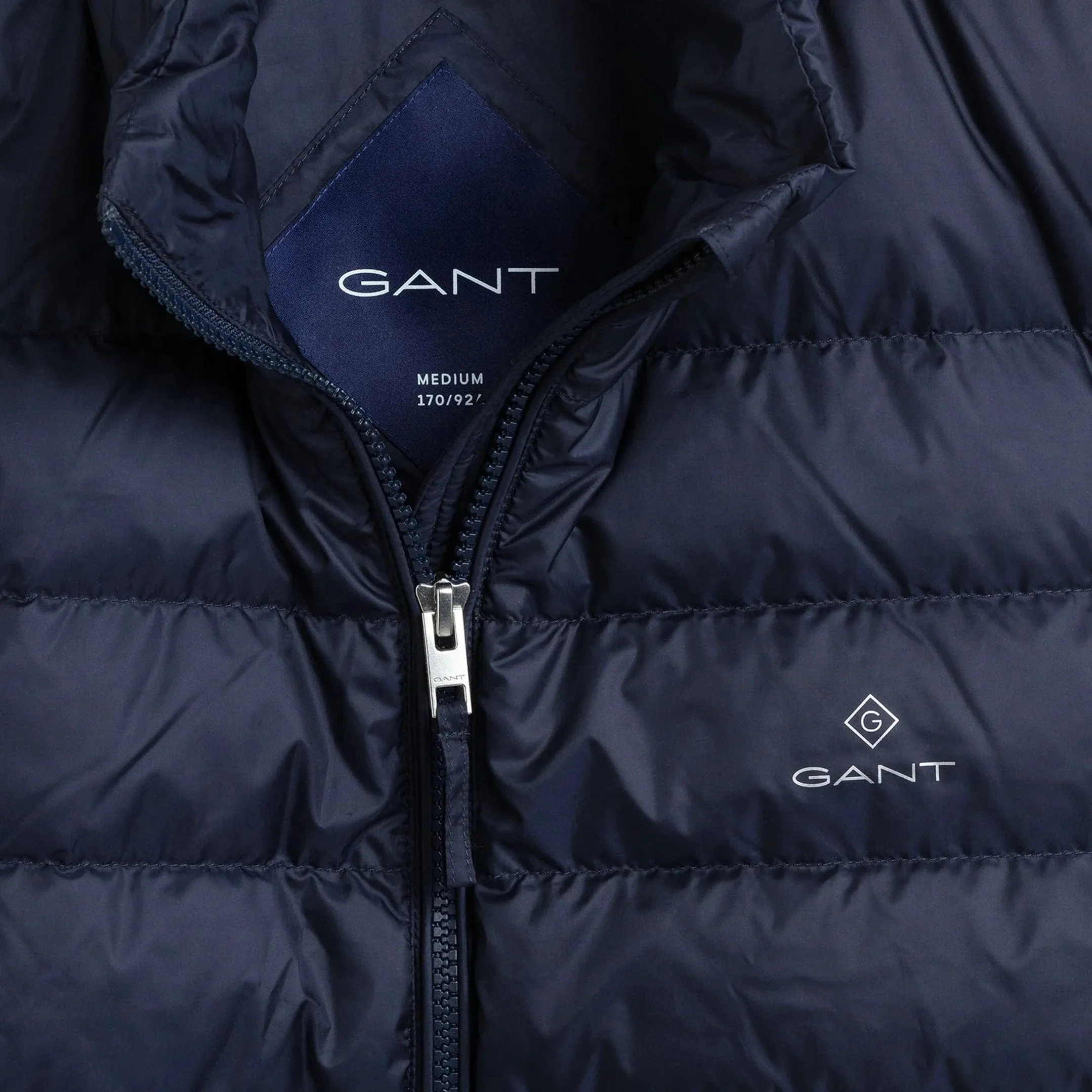 GANT Light Down Gilet Evening Blue