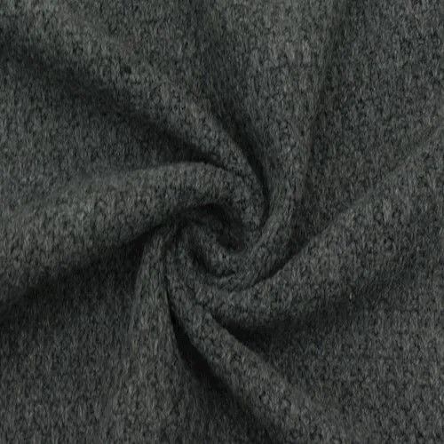 Gloom Day Gray Wool Blend Textured Sweater Knit Fabric