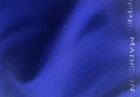 High-End Violet Lapis Selvedged Wool Crepe (Made in Italy)