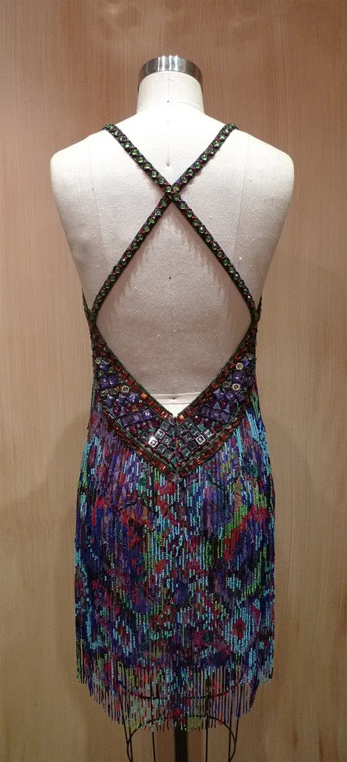 Jenny Packham Beaded Aztec Dress