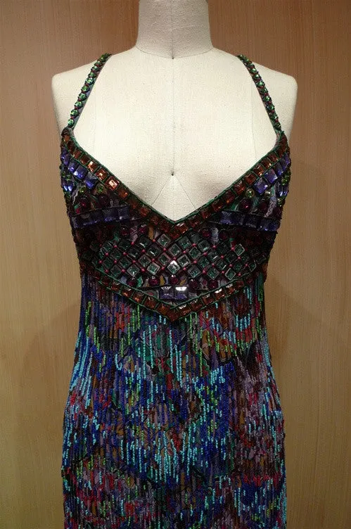 Jenny Packham Beaded Aztec Dress