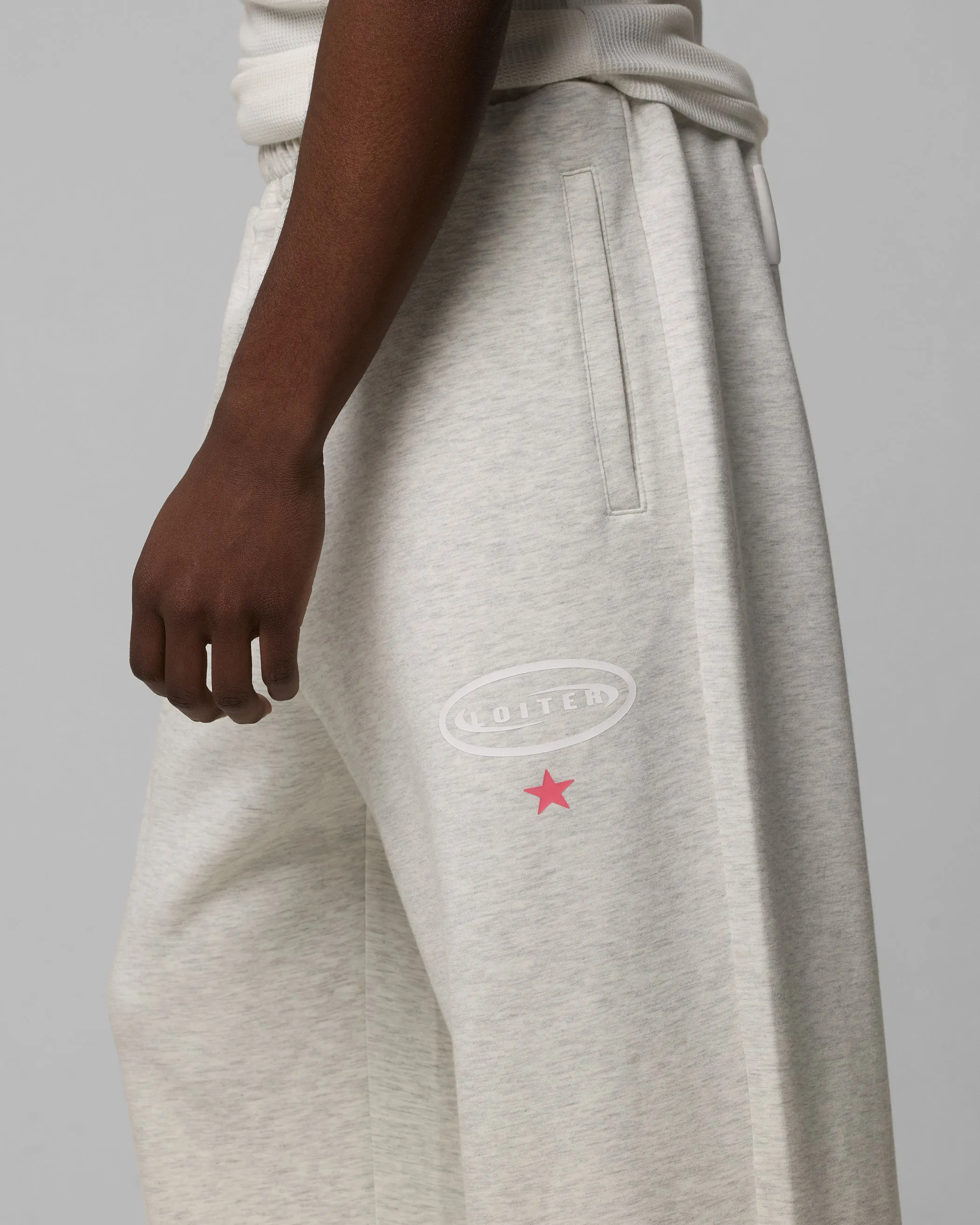 Loiter Sandevistan Track Pants Grey Marle