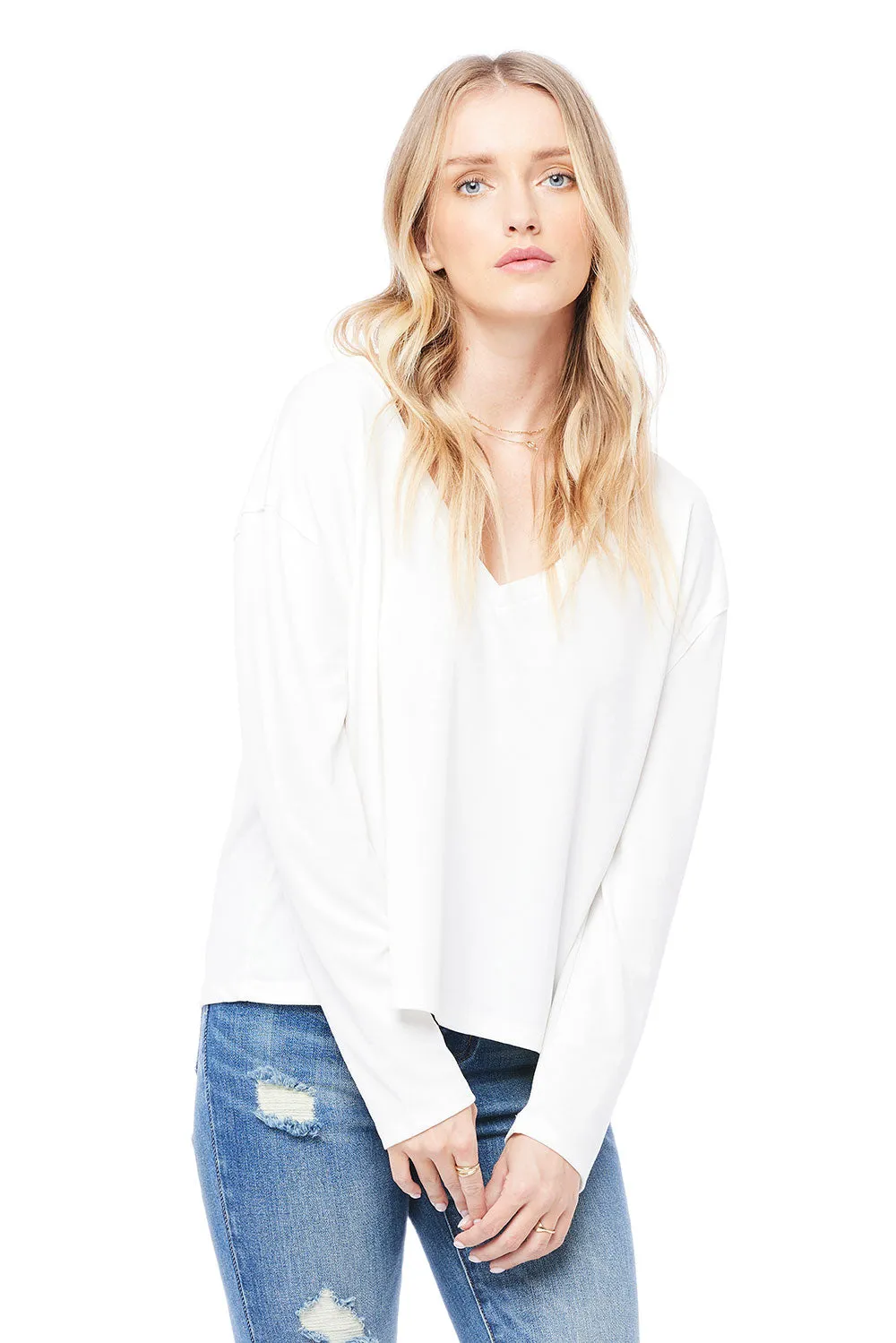 LONG SLEEVE V-NECK