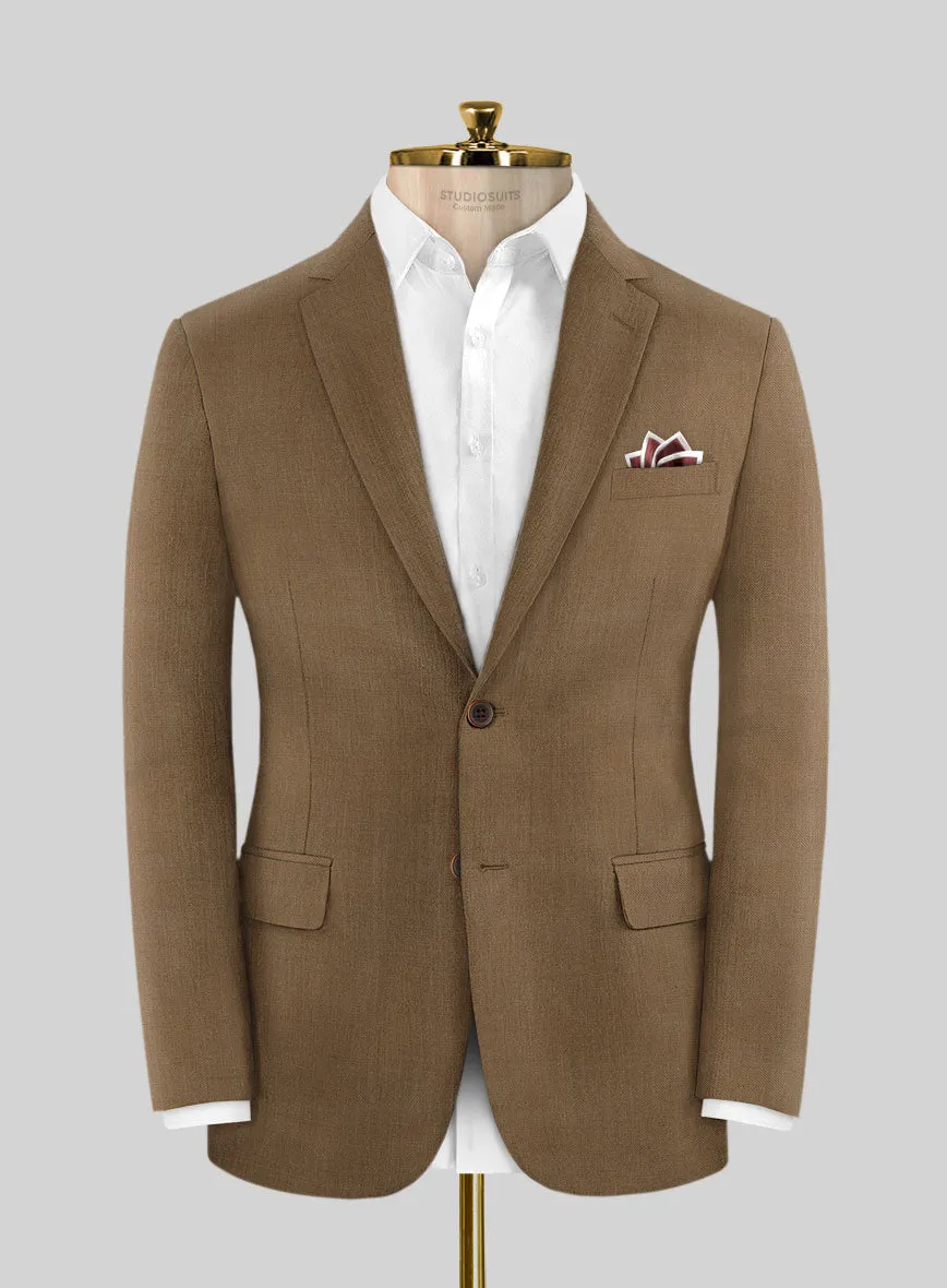 Napolean Melange Brown Wool Jacket