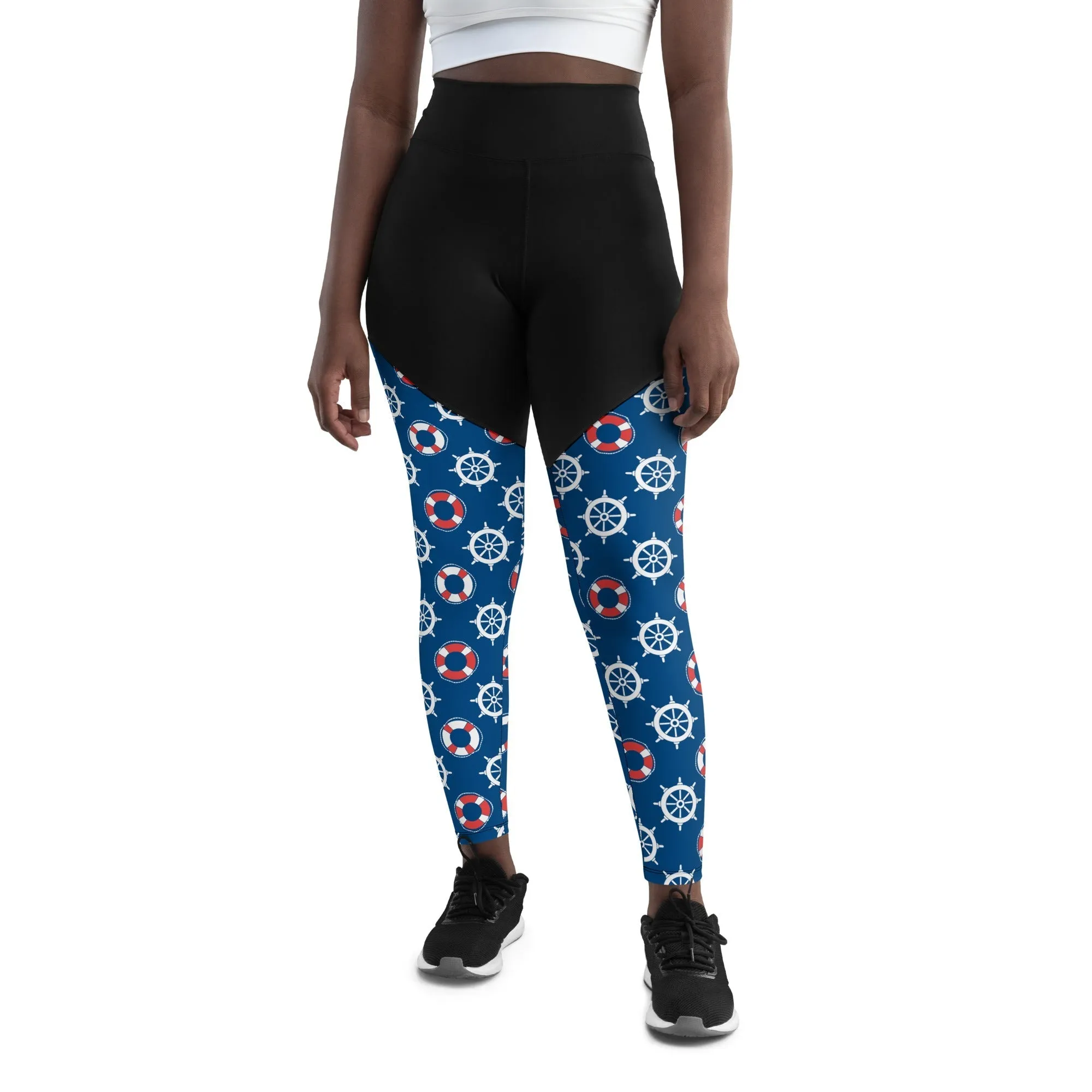 Nautical Compression Leggings