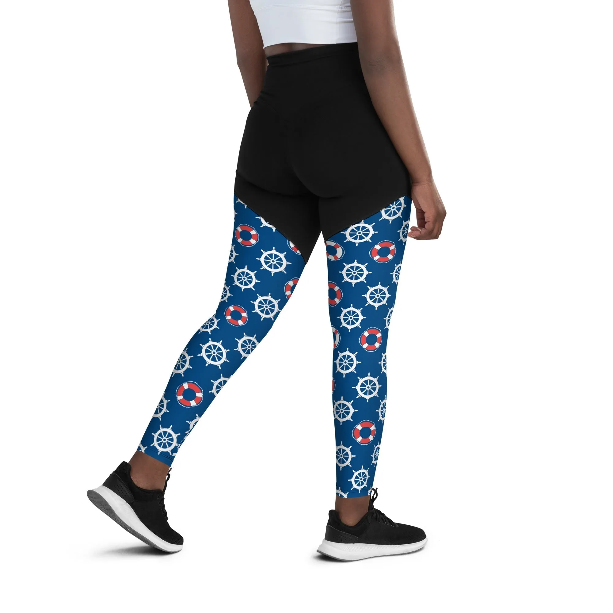 Nautical Compression Leggings