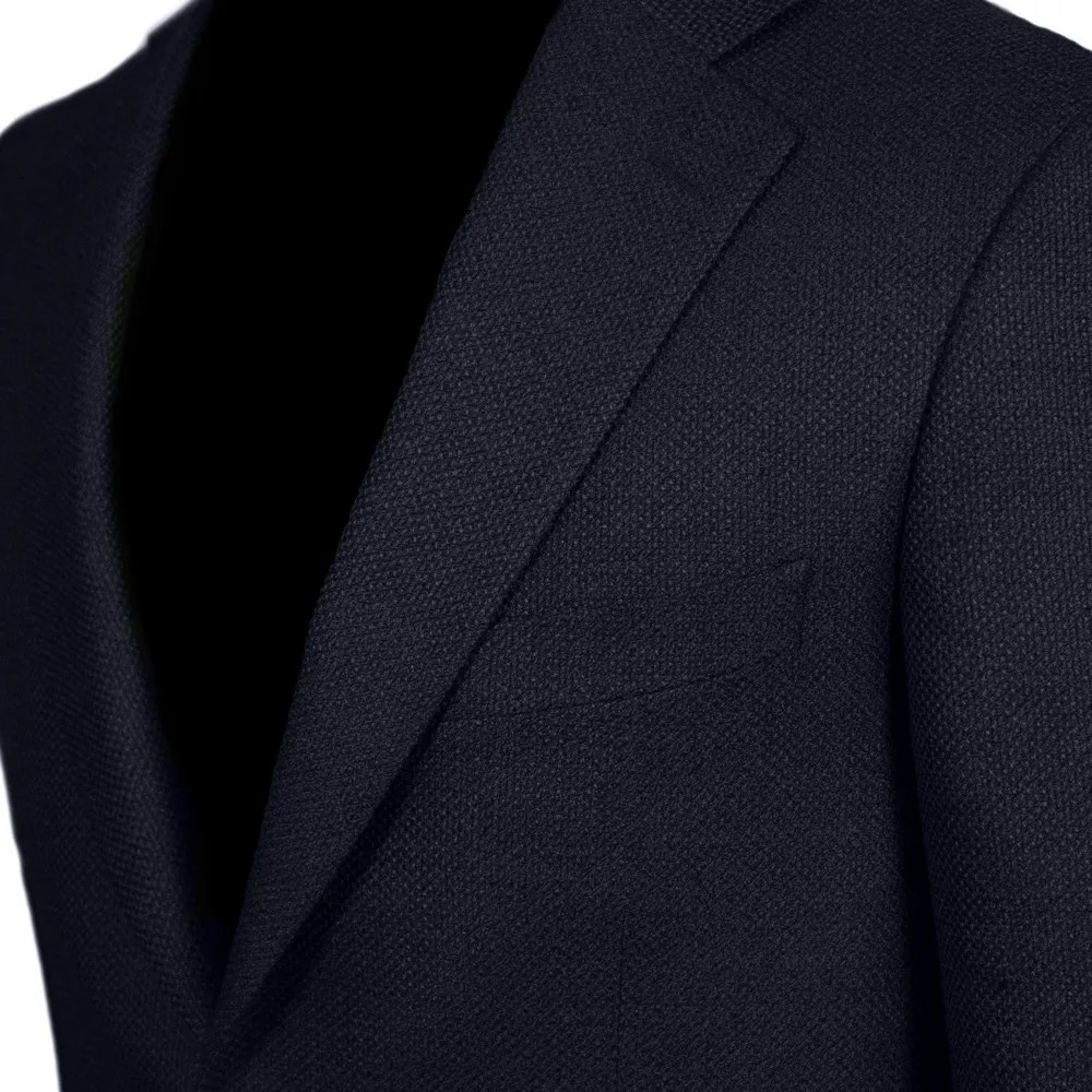 Navy Superfine Merino Wool Jacket