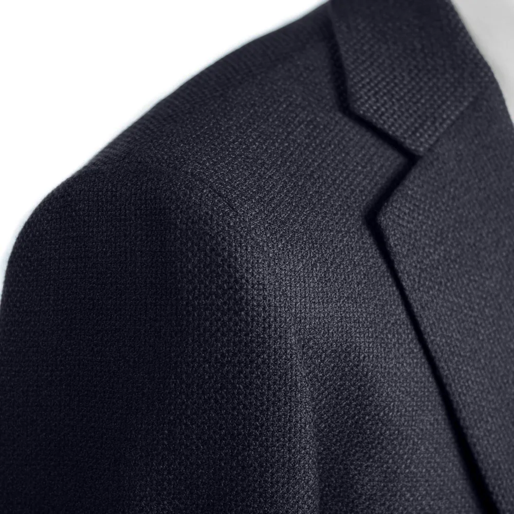 Navy Superfine Merino Wool Jacket