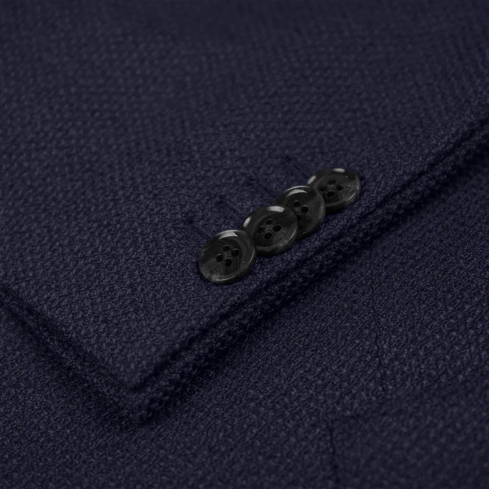 Navy Superfine Merino Wool Jacket