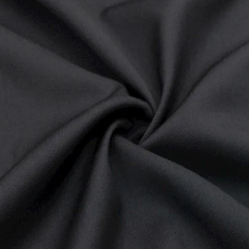 Night Black Blend Twill Suiting Woven Fabric