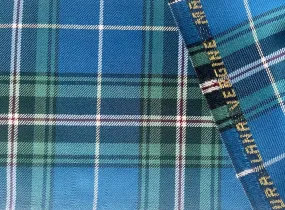 Ocean & Pine Virgin Wool Twill Tartan Plaid (Made in Italy)