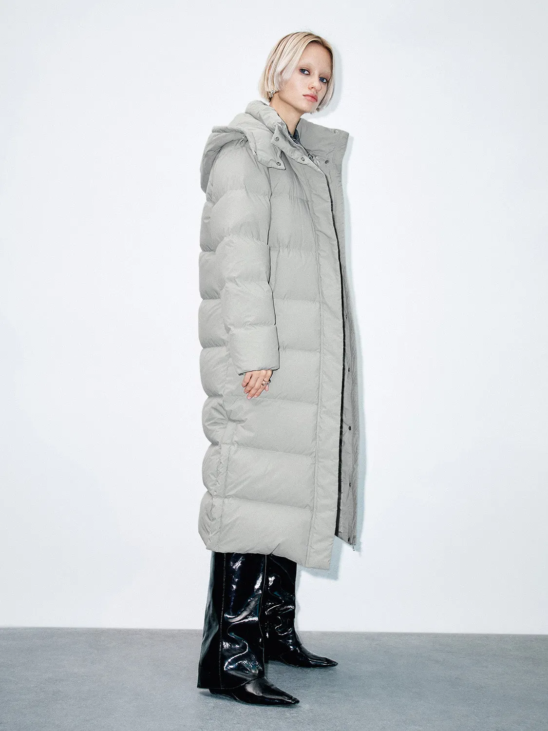 Padded Down Puffer Maxi Coats