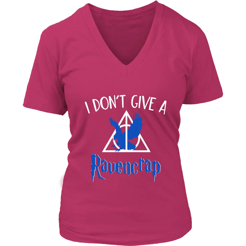 "i Don't Give A Ravencrap" V-neck Tshirt