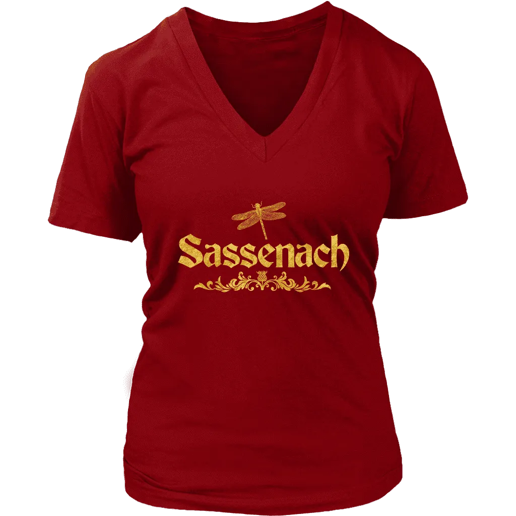 "Sassenach" V-neck Tshirt