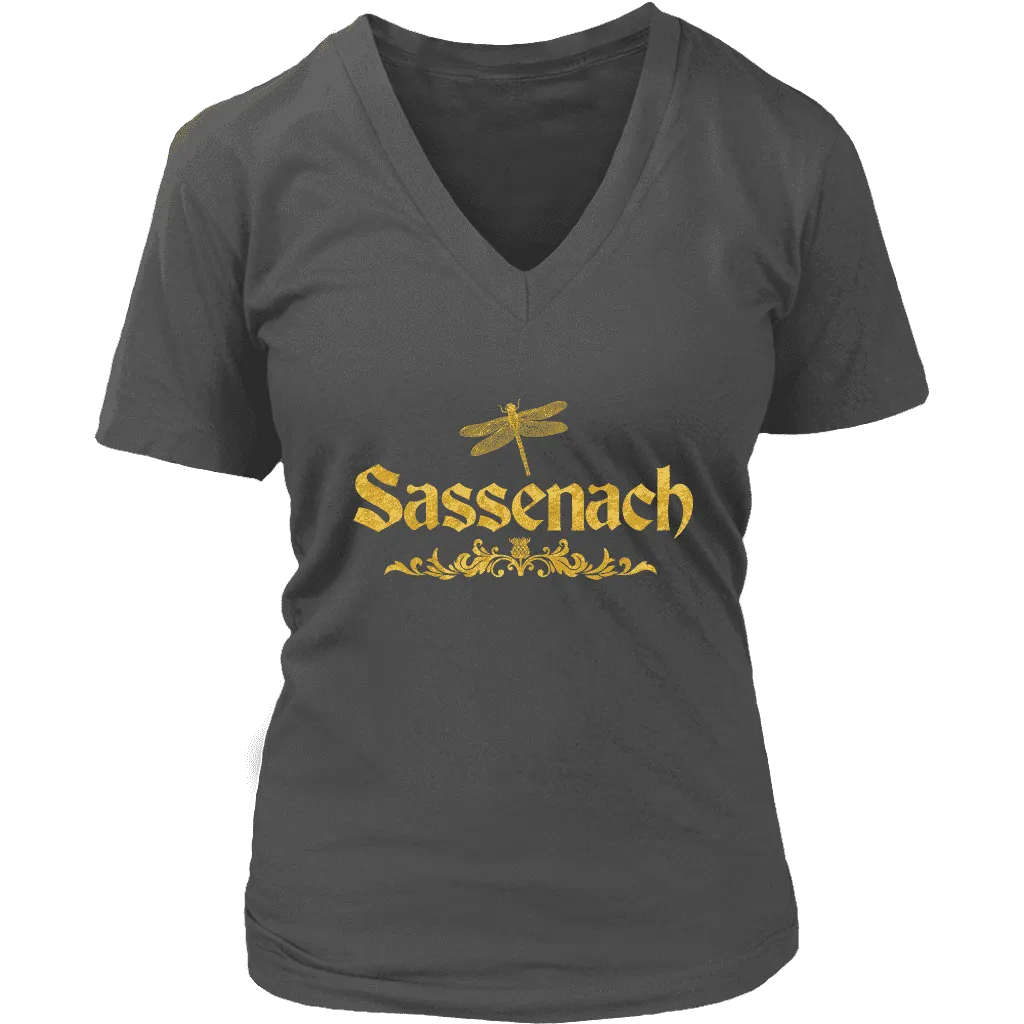 "Sassenach" V-neck Tshirt