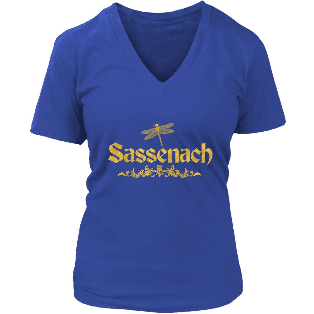 "Sassenach" V-neck Tshirt