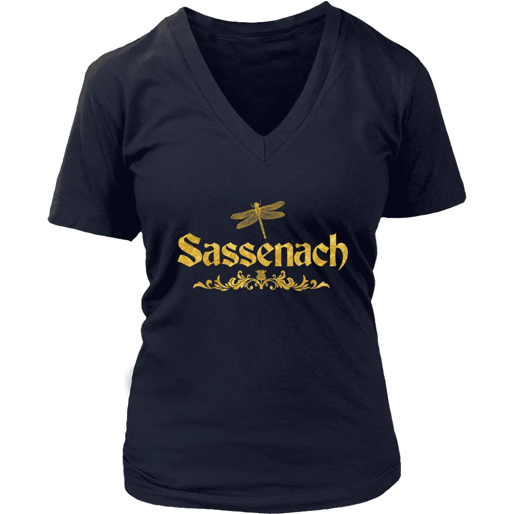 "Sassenach" V-neck Tshirt