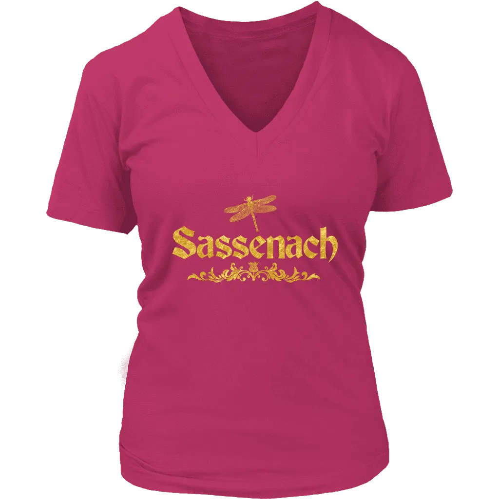 "Sassenach" V-neck Tshirt