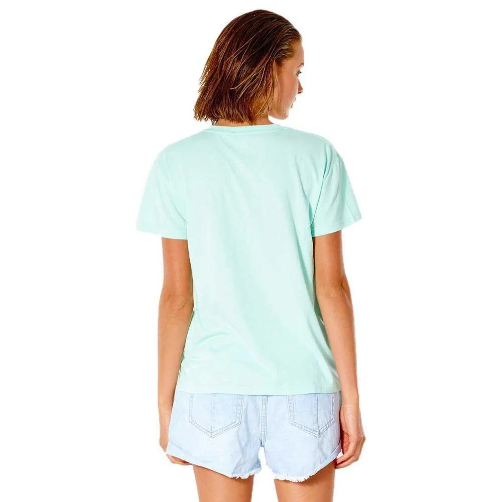 Rip Curl Sunset V Neck Ladies Tee Light Aqua