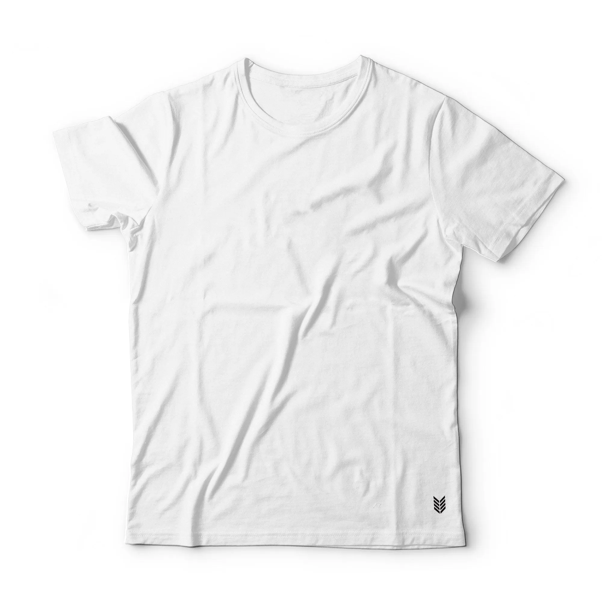 Ruse Men's Designer Solid Plain White Tee