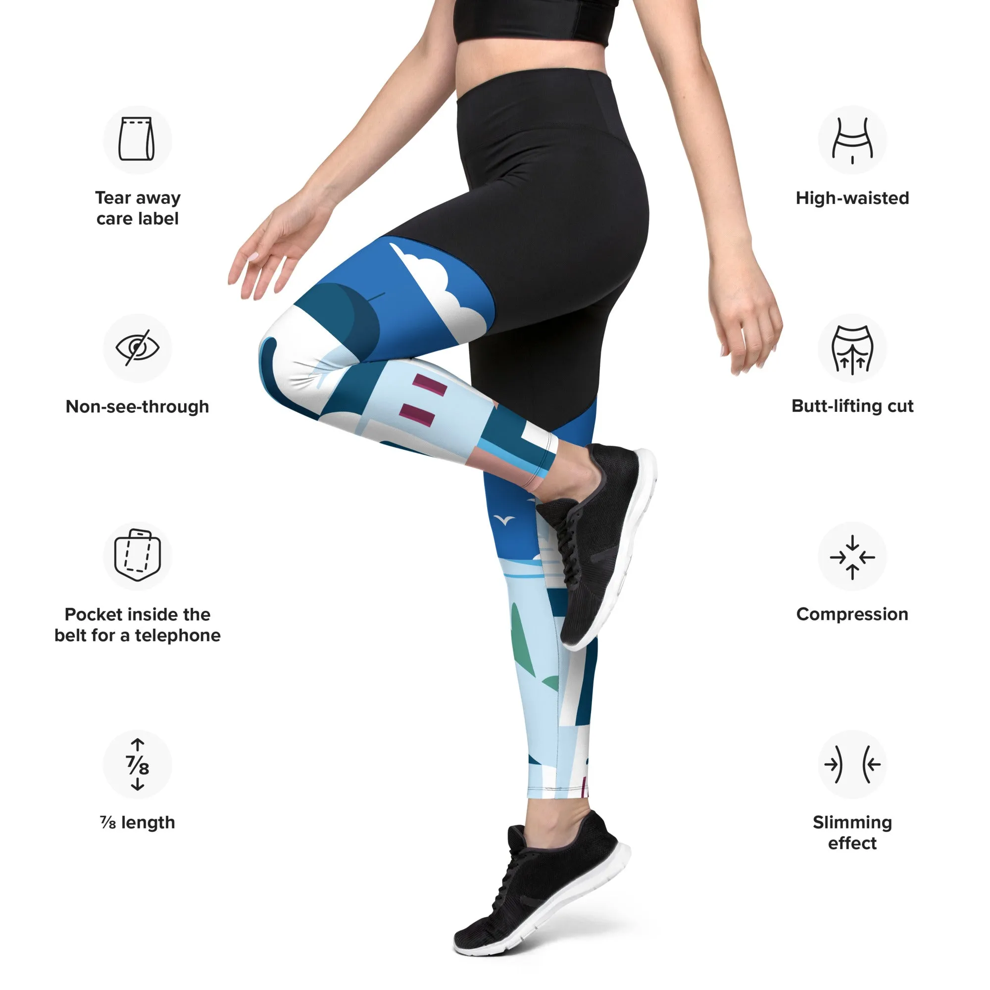 Santorini Compression Leggings