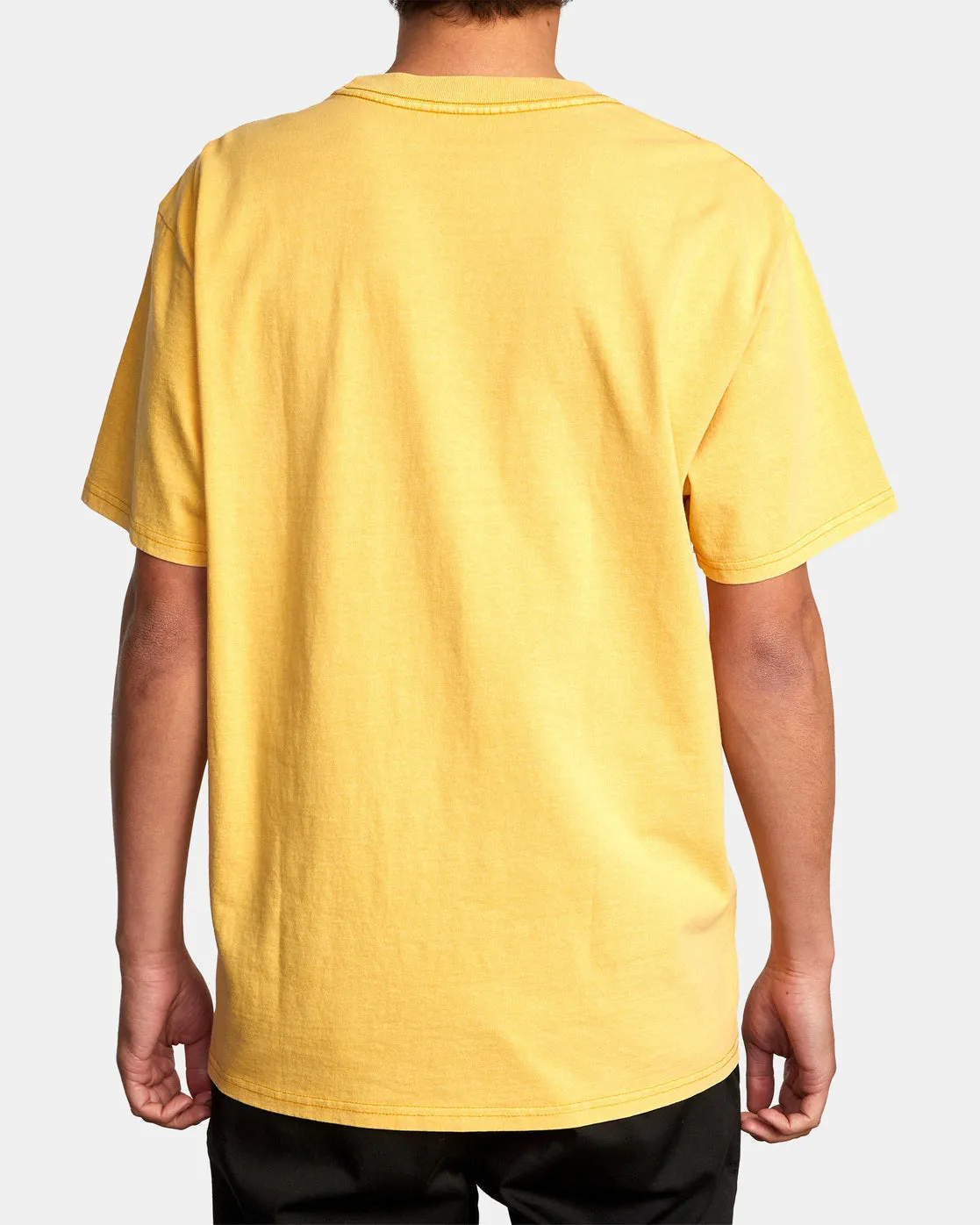 Solo Label Pigment Dye Tee - Vintage Gold