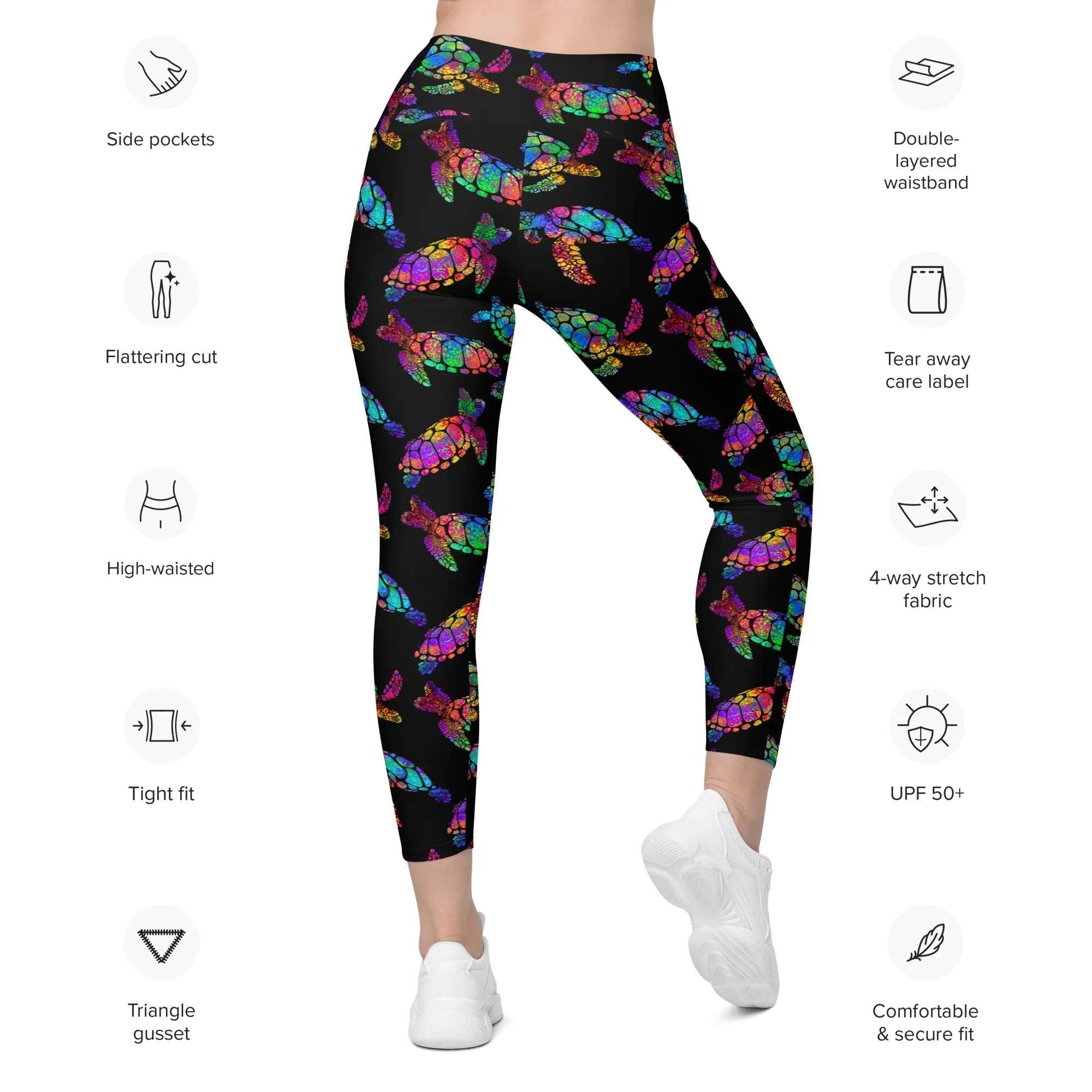 Turtle Leggings With Pockets