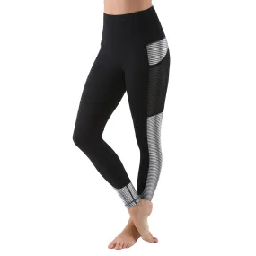 Women's Active Long Yoga Compression Leggings - Black